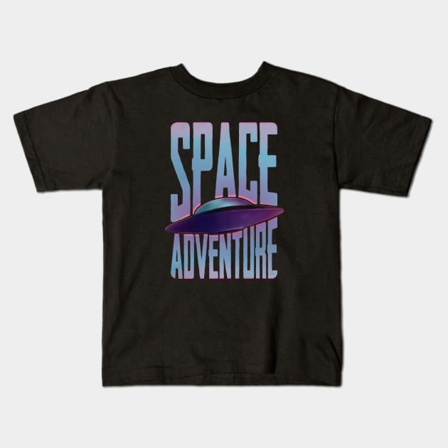 Space adventure Kids T-Shirt by mrvorana